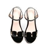 Sandal nữ Hanatabi quai ngang có khóa đế Pu siêu nhẹ cao 5cm hậu C mã HNSDG5F1003 (Size 35 -> 39)