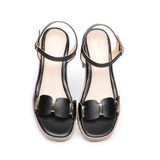 Sandal nữ Hanatabi quai ngang có khóa đế Pu siêu nhẹ cao 7cm hậu c mã HNSDG7F1000 (Size 35 -> 39)