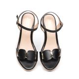 Sandal Nữ Hanatabi Quai ngang có khóa Đế Xuồng Siêu Nhẹ Cao 7cm Hậu C Mã HNSDX7F990 (Size 35 -> 39)