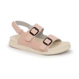 Sandal nữ Hanatabi 2 lớp quai bản có khóa may liền đế cao 2cm mã HNSDX2F805 (Size 35 -> 39)