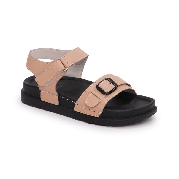 Sandal nữ Hanatabi 2 lớp quai bản ngang có khóa may liền đế cao 3cm mã HNSD607 (Size 35 -> 39)