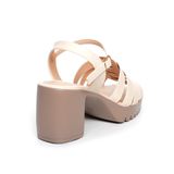 Sandal nữ Hanatabi đế PU siêu nhẹ cao 7cm quai xương cá hở mũi hậu c mã HNSDG7F965 (Size 35 -> 39)