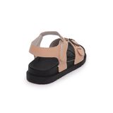 Sandal nữ Hanatabi 2 lớp quai bản ngang có khóa may liền đế cao 3cm mã HNSD607 (Size 35 -> 39)