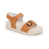 Sandal nữ Hanatabi 2 lớp quai bản ngang có khóa may liền đế cao 3cm mã HNSD607 (Size 35 -> 39)