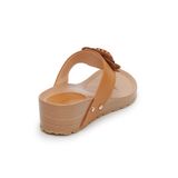 Dép kẹp nữ Hanatabi khoá bông đế xuồng cao 4cm mã HNDEK4F839 (Size 35 -> 39)