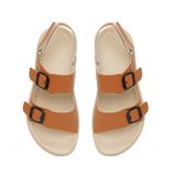 Sandal nữ Hanatabi 2 lớp quai bản có khóa may liền đế cao 2cm mã HNSDX2F805 (Size 35 -> 39)