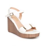 Sandal Nữ Hanatabi Quai Ngang Có Khóa Đế Pu Vân Gỗ Siêu Nhẹ Cao 9cm Hậu C Mã HNSDX9F1013 (Size 35 -> 39)