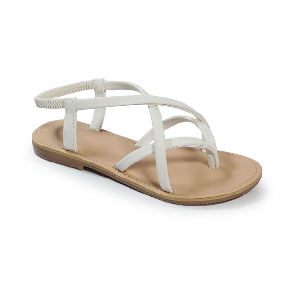 Sandal nữ quai dây xỏ ngón đế cao 1cm HNSD1F184 ( Size 35 -> 39)