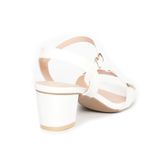 Sandal nữ Hanatabi quai ngang có khóa mũi vuông gót cao 5cm hậu c đế TA cao cấp chống trơn trượt mã HNSDG5F998 (Size 35 -> 41)