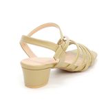 Sandal nữ Hanatabi 4 quai chéo mũi vuông gót 3cm hậu c đế TA cao cấp chống trơn trượt mã HNSDG3F887 (Size 35 -> 41)