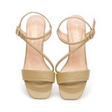 Sandal nữ Hanatabi bản ngang 2 quai chéo khóa mũi vuông gót cao 5cm hậu c mã HNSDG7F896 (Size 35 -> 41)