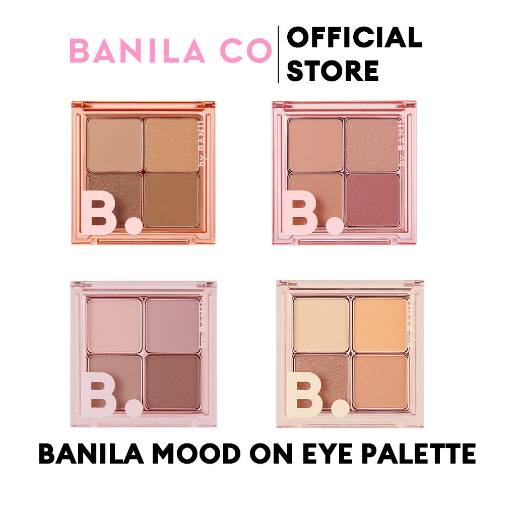 Bảng mắt 4 ô B. by BANILA Mood On Eye Palette 01 Mellow Brown.