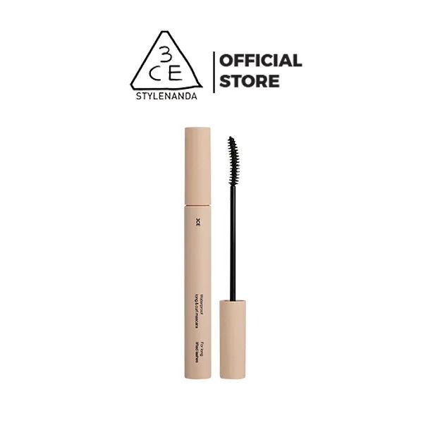 Mascara 3CE WATERPROOF LONG & CURL MASCARA #BLACK Chống Lem, Duy Trì Độ Cong, Làm Dài Mi Trong Nhiều Giờ