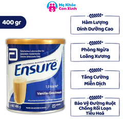 Sữa Bột Ensure Powder Vanille-Geschmask 400gr