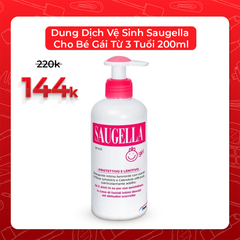 Dung Dịch Vệ Sinh Saugella Cho Bé Gái Từ 3 Tuổi 200ml