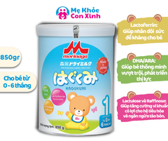 Sữa Bột Morinaga Hagukumi Số 1 850g (0 - 6 Tháng)