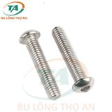 DIN 7380 Bu lông lục giác chìm đầu cầu Inox 201, 304, 316, 316L