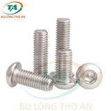 DIN 7380 Bu lông lục giác chìm đầu cầu Inox 201, 304, 316, 316L