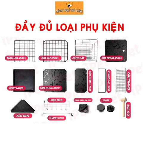  Lưới Sắt, Tấm Nhựa Lắp Ghép Làm Chuồng Quây Thú Cưng 