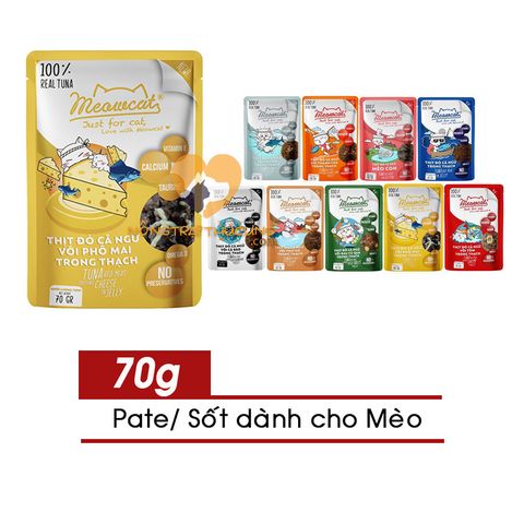  Pate Mèo MEOWCAT - 70gr - Nhiều Vị 