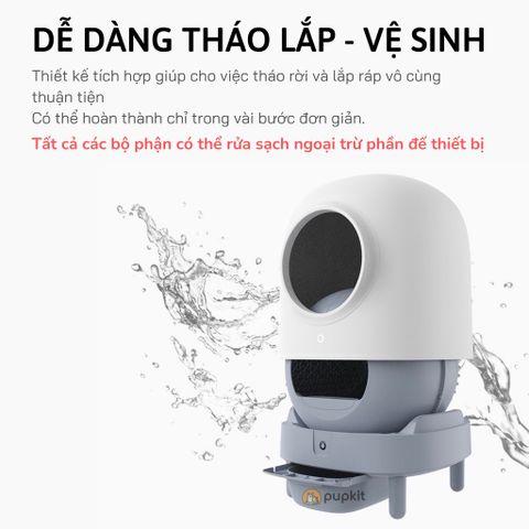  Máy Vệ Sinh Tự Động Cho Mèo PETREE Ver 2 (Có App) 