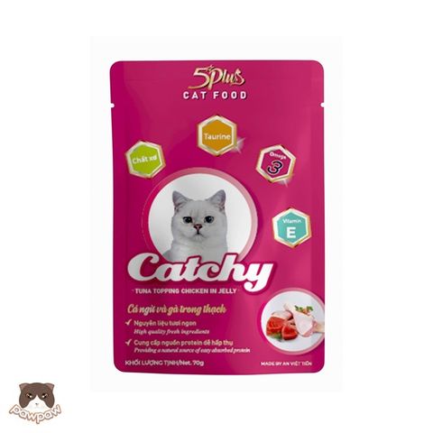  Pate Catchy (5Plus) Cho Mèo Mọi Lứa Tuổi 70g 