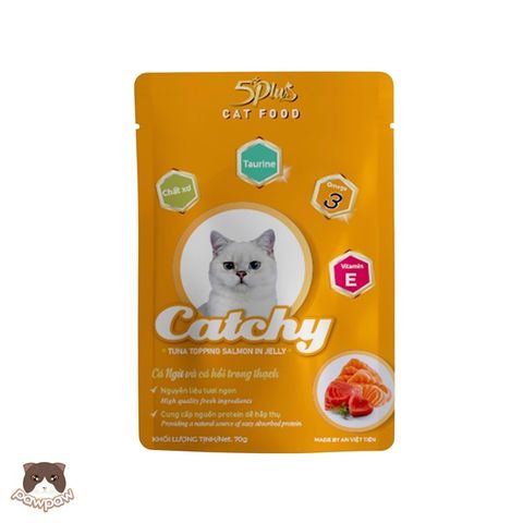  Pate Catchy (5Plus) Cho Mèo Mọi Lứa Tuổi 70g 