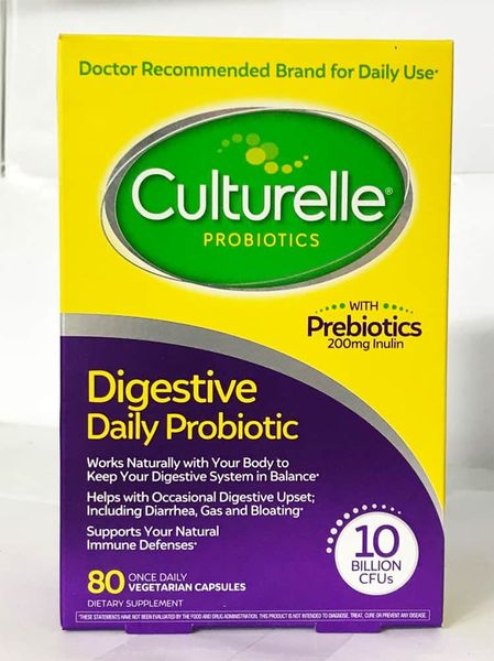  Viên uống hỗ trợ hệ tiêu hóa từ Culturelle Digestive Health Probiotic 80 viên 