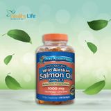  Viên dầu cá hồi Pure Alaska Omega 3 Wild Salmon Oil 1,000MG hộp 210 viên. 