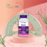  Kẹo nhai đẹp da tóc và móng Natrol Biotin Beauty 5000mcg 250 viên của Mỹ 