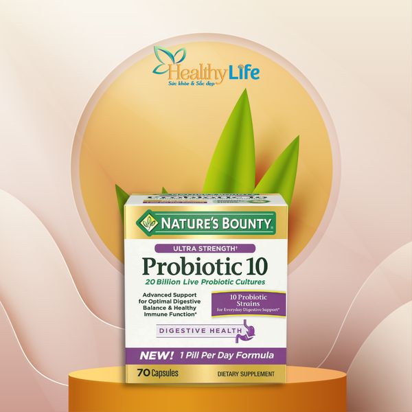  Hỗ trợ hệ tiêu hóa và đường ruột Nature’s Bounty Advanced Probiotic 10 70 viên 