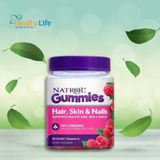  Kẹo dẻo đẹp da móng tóc Natrol Gummies Hair Skin Nails 90 viên 