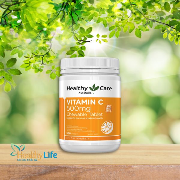  Viên uống bổ sung vitamin C Healthy Care Vitamin C 500mg 500 viên 