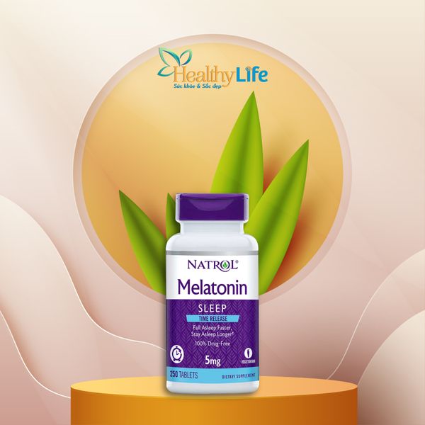  Viên uống Natrol Melatonin Time Release 5 mg, 250 viên. 