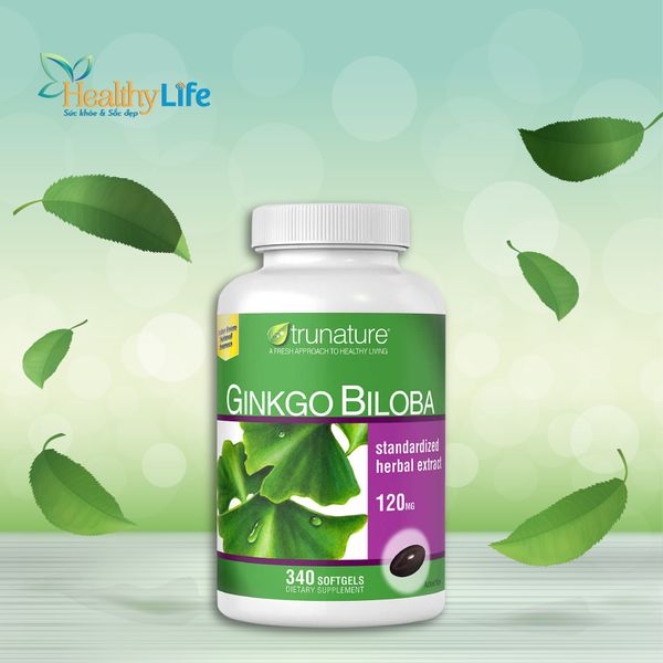  Viên uống giúp tăng cường tuần hoàn não Ginkgo Biloba Hộp 340 viên của Mỹ 