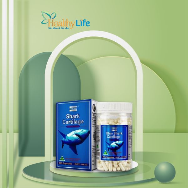  Sụn vi cá mập Costar Blue Shark Cartilage 750mg 365 viên 