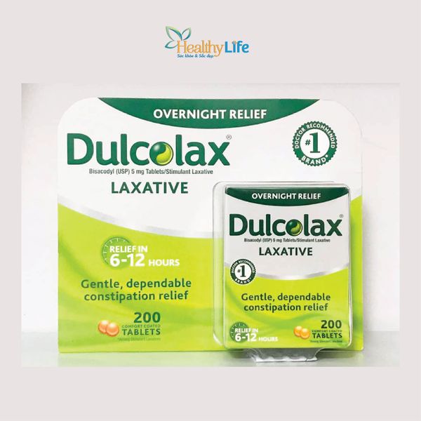  Viên uống hỗ trợ điều trị táo bón Dulcolax Laxative, 200 Tablets 