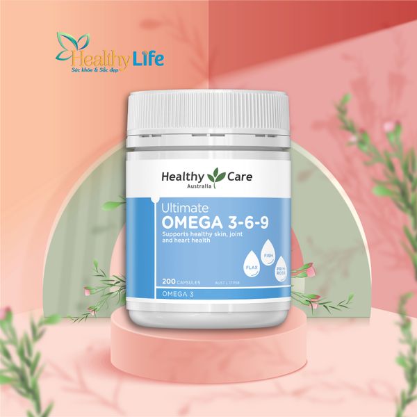  Viên uống dầu cá Omega Healthy Care Ultimate Omega 3-6-9 200 viên của Úc 