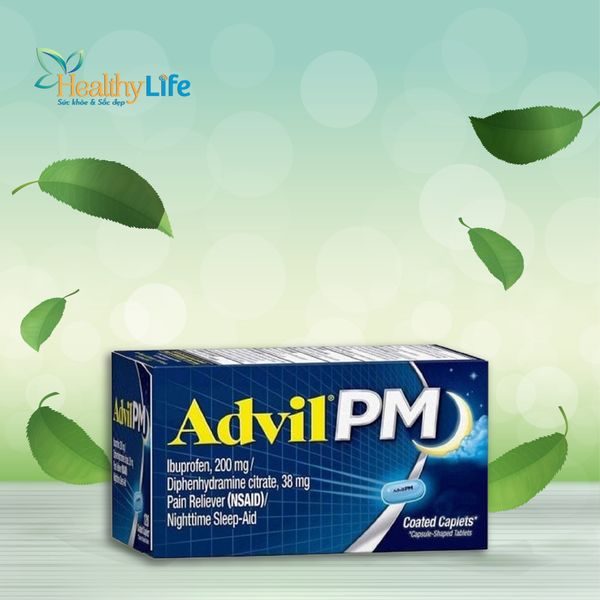  Viên giảm đau và hỗ trợ ngủ ngon Advil PM 200mg 200 Caplets 