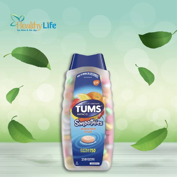  Viên nhai trị đau bao tử Tums Extra Strength 750 250 viên của Mỹ 