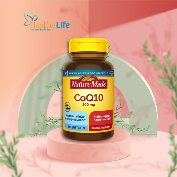  Viên uống bổ Tim Mạch Nature Made CoQ10 200 mg 140 viên của Mỹ 