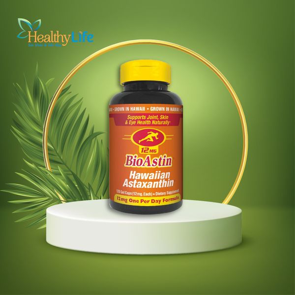  Viên uống chống oxy hóa BioAstin Hawaiian Astaxanthin 12mg 120 viên 