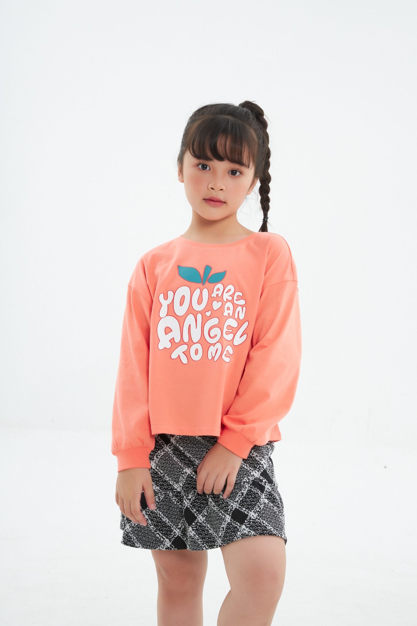 Áo thun bé gái dài tay GTL219R
