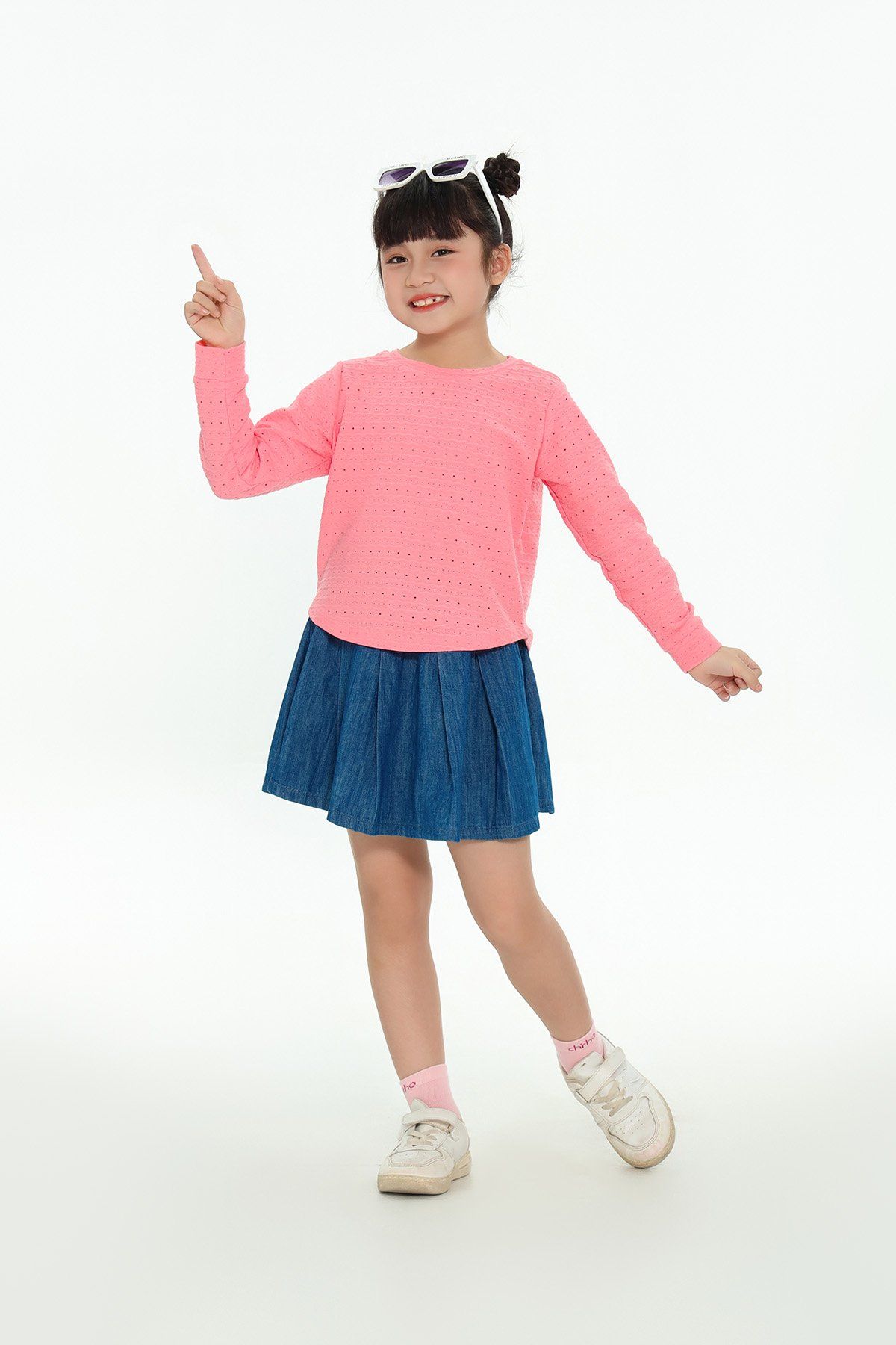 Áo T-shirt bé gái dài tay GTL317R