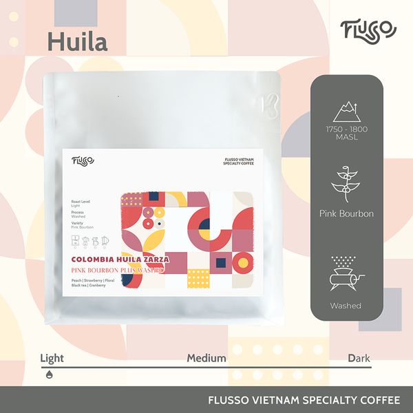  Cà Phê Specialty Colombia Huila Zarza Pink Bourbon Plus Washed 