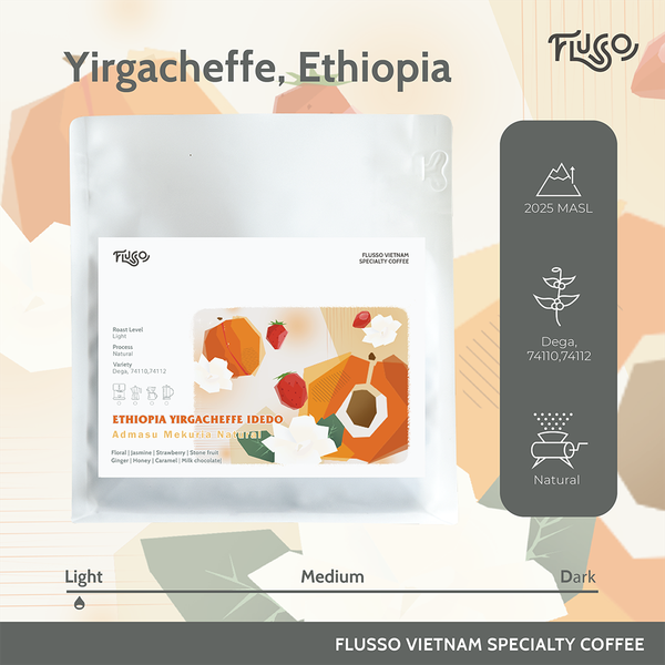  Cà phê Specialty Ethiopia Yirgacheffe Idedo Admasu Mekuria Natural 