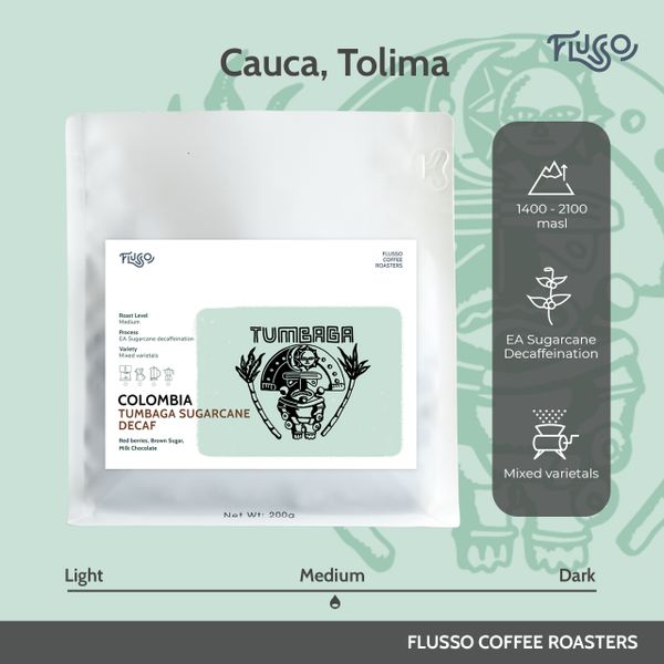  Cà Phê Specialty Colombia Tumbaga Sugarcane Decaf 