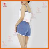  DB104 - Bộ đồ thun cotton nữ áo 2 dây croptop quần đùi phù hợp làm đồ bộ mặc nhà, hoặc đồ ngủ nữ. 