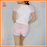  DB030 - [HÌNH SHOP TỰ CHỤP] Bộ đồ nữ mặc nhà thun cotton xinh xắn đáng yêu, có thể mặc đi chơi dạo phố, làm đồ đi ngủ. 