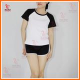  DB030 - [HÌNH SHOP TỰ CHỤP] Bộ đồ nữ mặc nhà thun cotton xinh xắn đáng yêu, có thể mặc đi chơi dạo phố, làm đồ đi ngủ. 